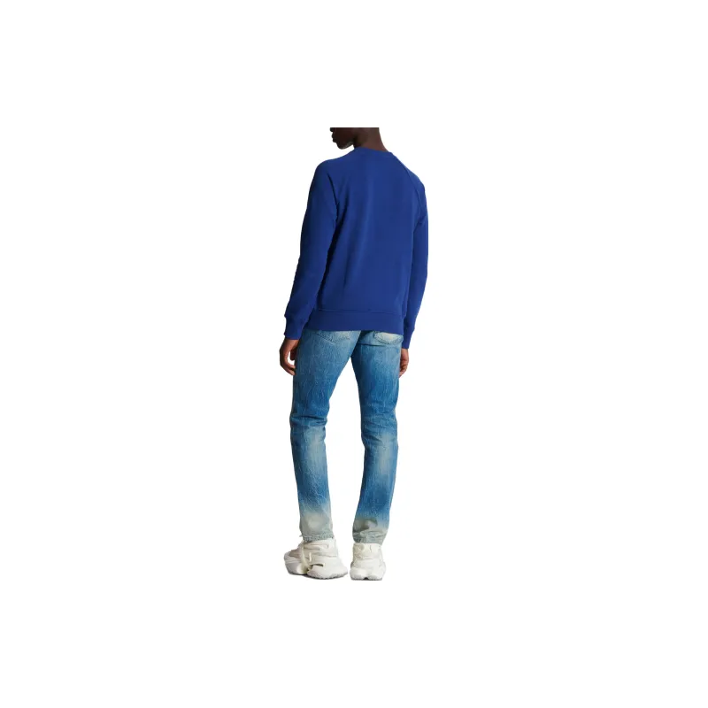 BALMAIN Logo flocked Cotton Sweatshirt-2