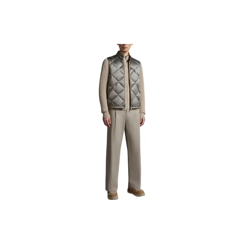 Moncler Nasta Series Vest Men's Beige-1