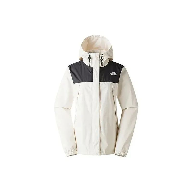 THE NORTH FACE Antora Hiking Waterproof And Windproof To Keep Warm Windbreaker Jacket Unisex Ecru-2