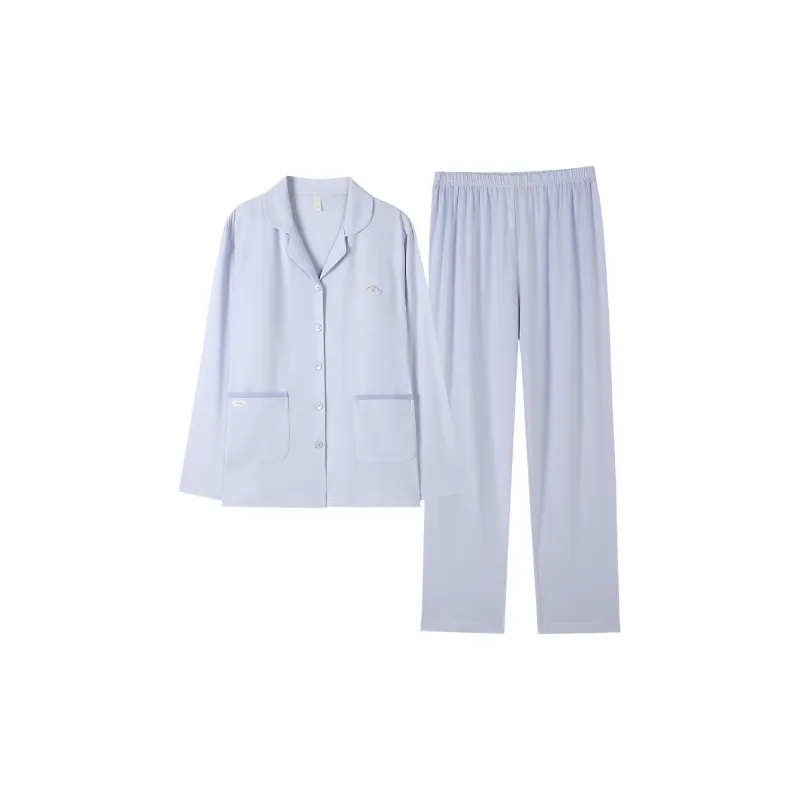 MADALLO Pajama Set Women's Light Aqua Blue-0