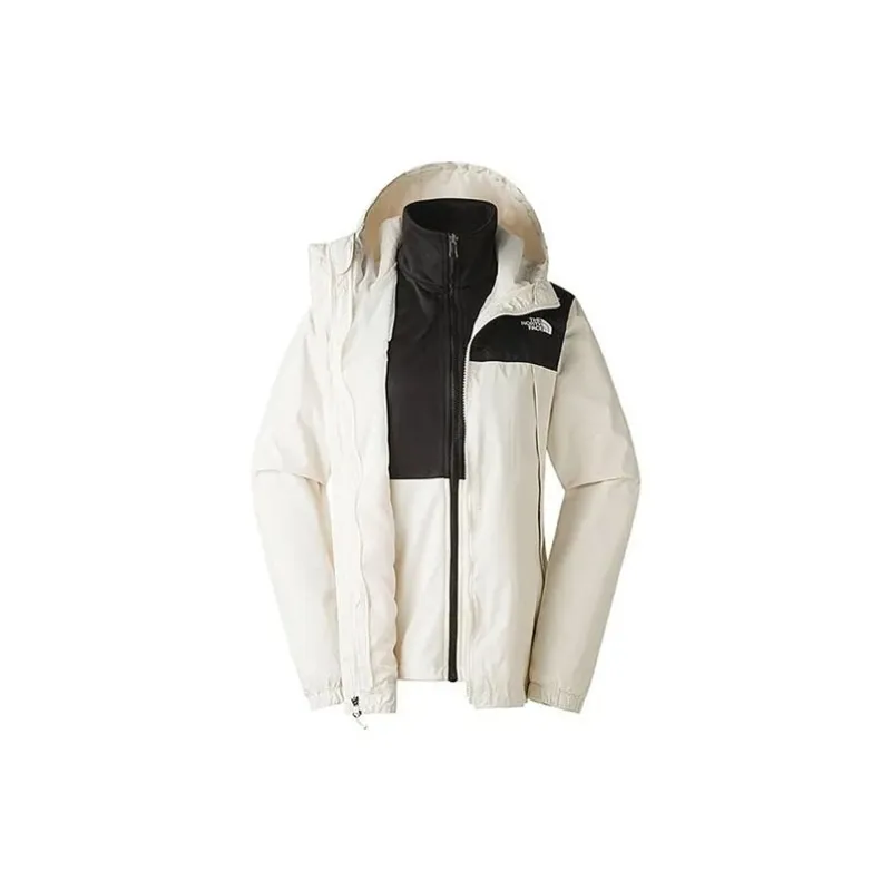 THE NORTH FACE Antora Hiking Waterproof And Windproof To Keep Warm Windbreaker Jacket Unisex Ecru-1