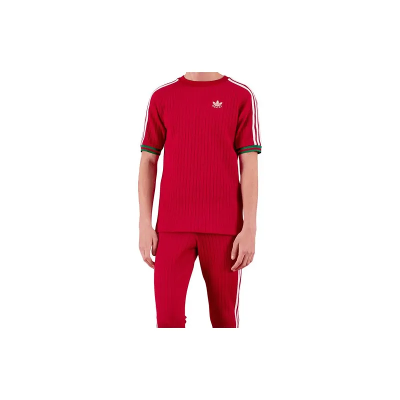 GUCCI X Adidas Jersey T-shirt Red-1