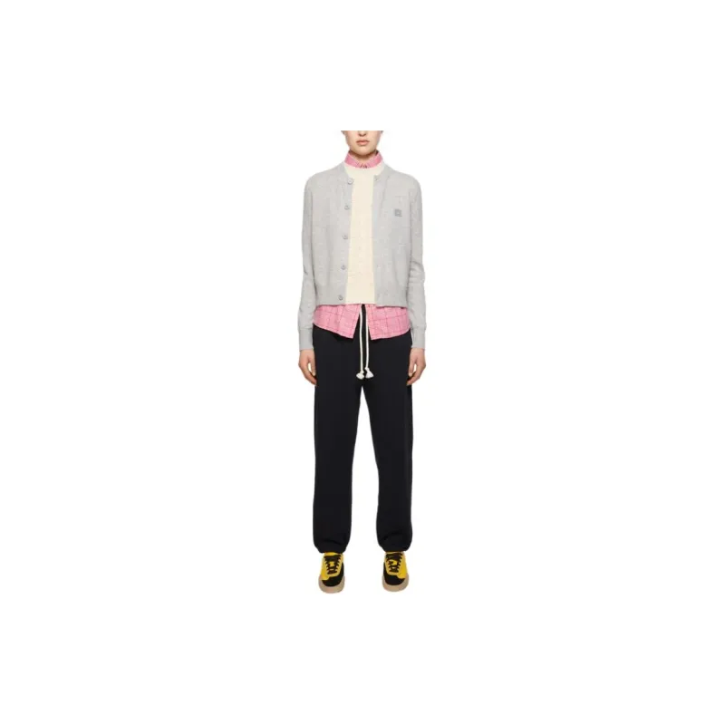 Acne Studios Face Logo Patch Drawstring Sweatpants-1
