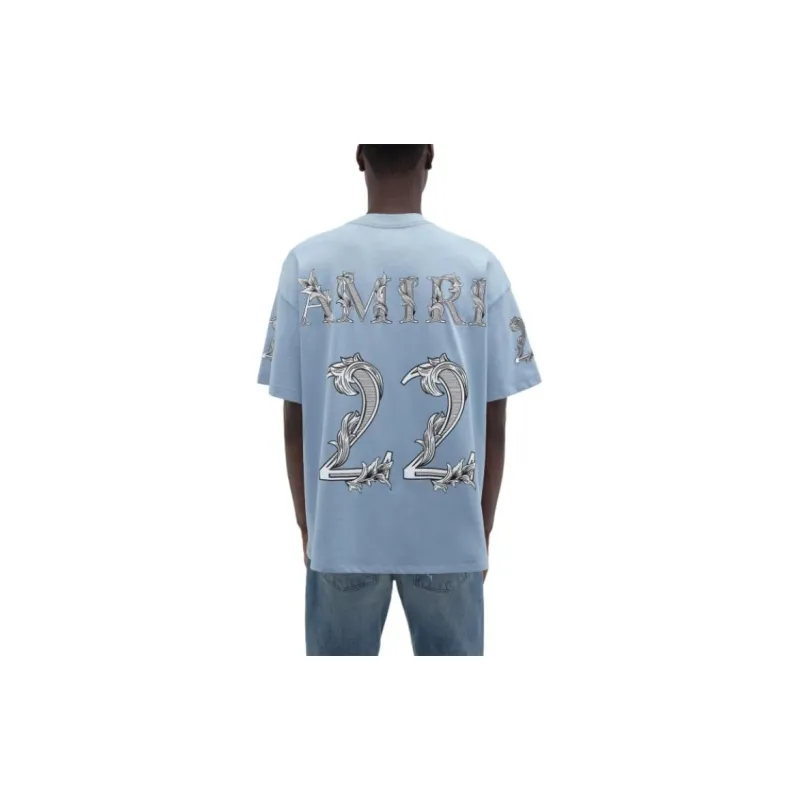 AMIRI T-Shirts Men Blue-3