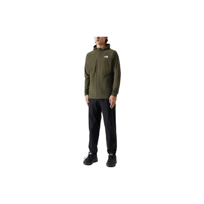 THE NORTH FACE Breathable, Quick Dry, Windproof, UV Protection Sun Protection Clothing Men's Green-5