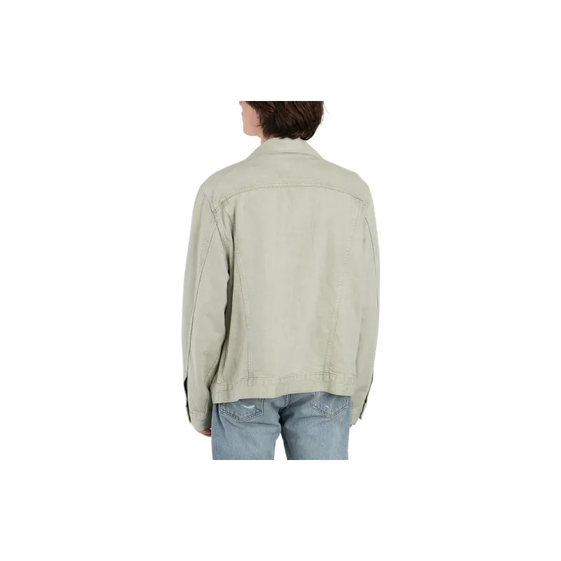 Levis Denim Jackets Men Green-1