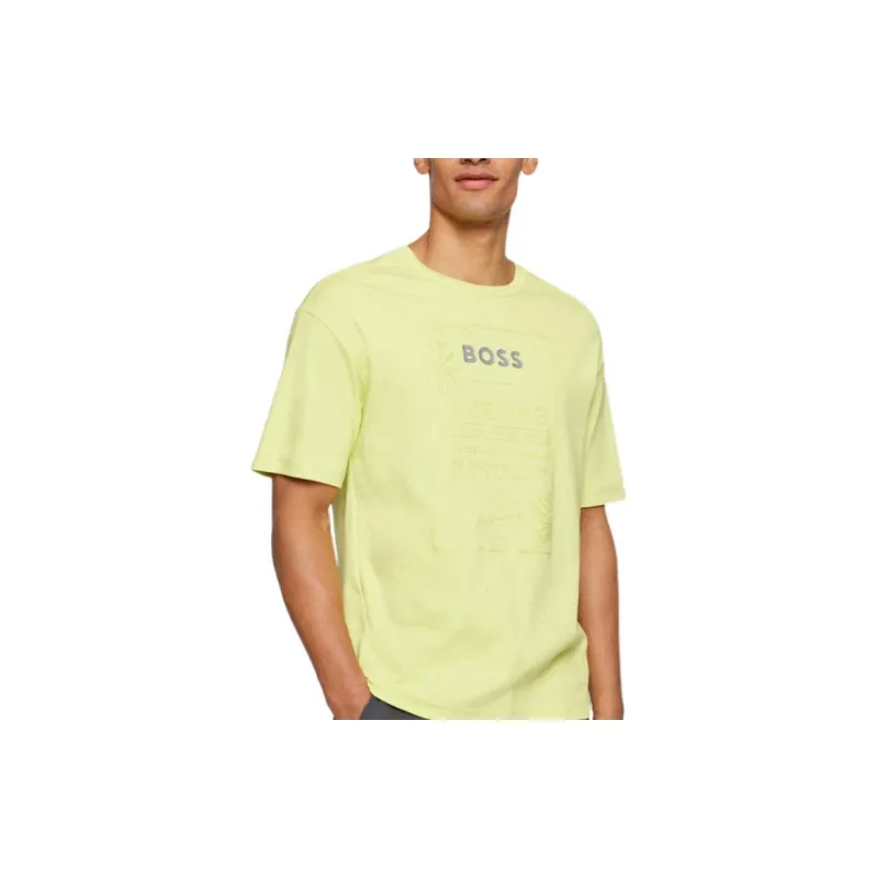 HUGO BOSS x AJBXNG SS22 T Shirt Men's Yellow-2