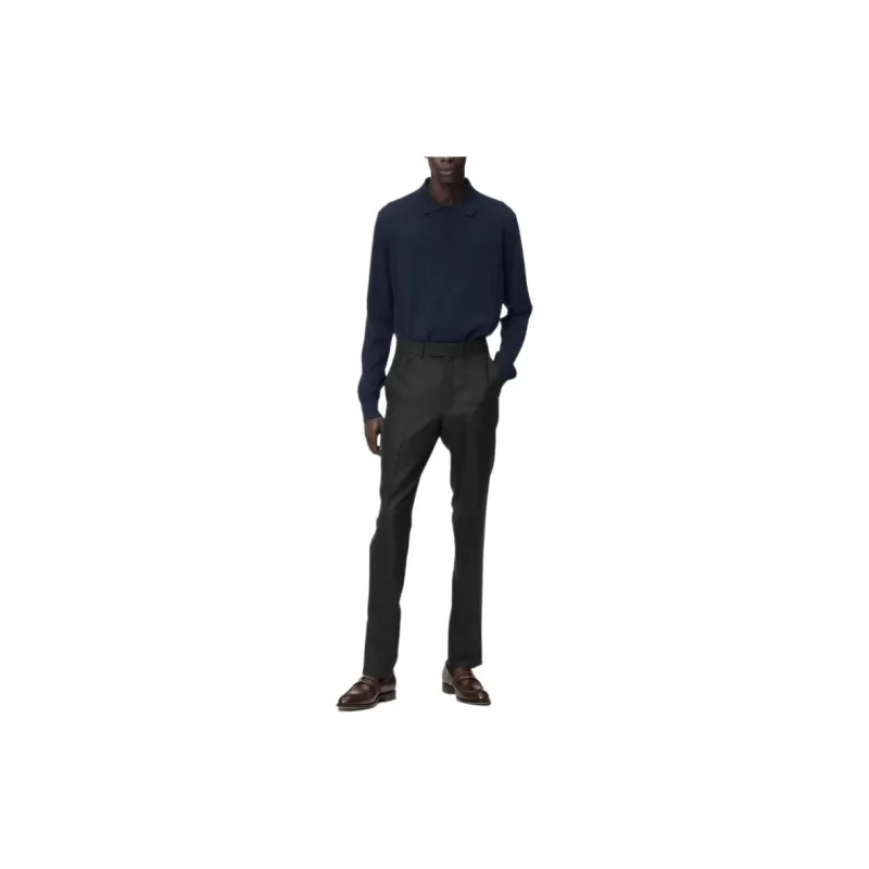 LOUIS VUITTON Silk And Cashmere Blend Long Sleeved Polo Shirt-2