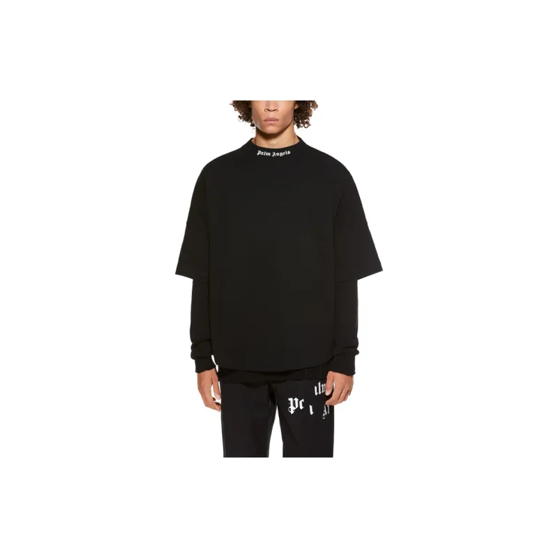 PALM ANGELS Classic Logo Print T shirt-3