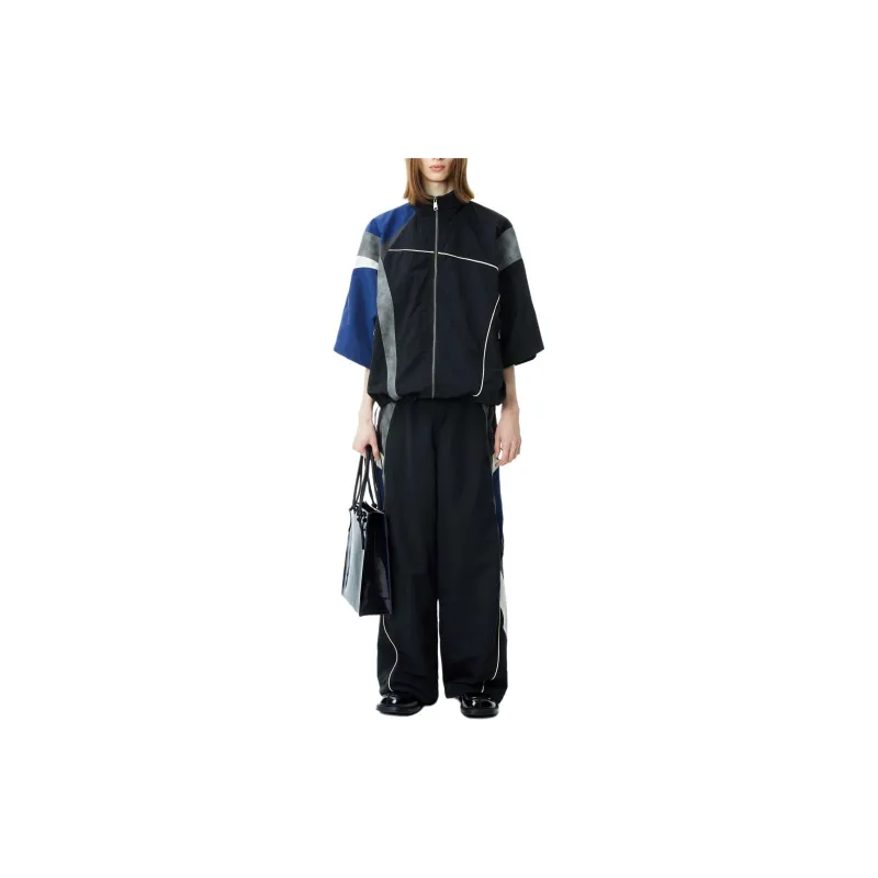 ADER ERROR Colour-block Short-sleeve Jacket-2