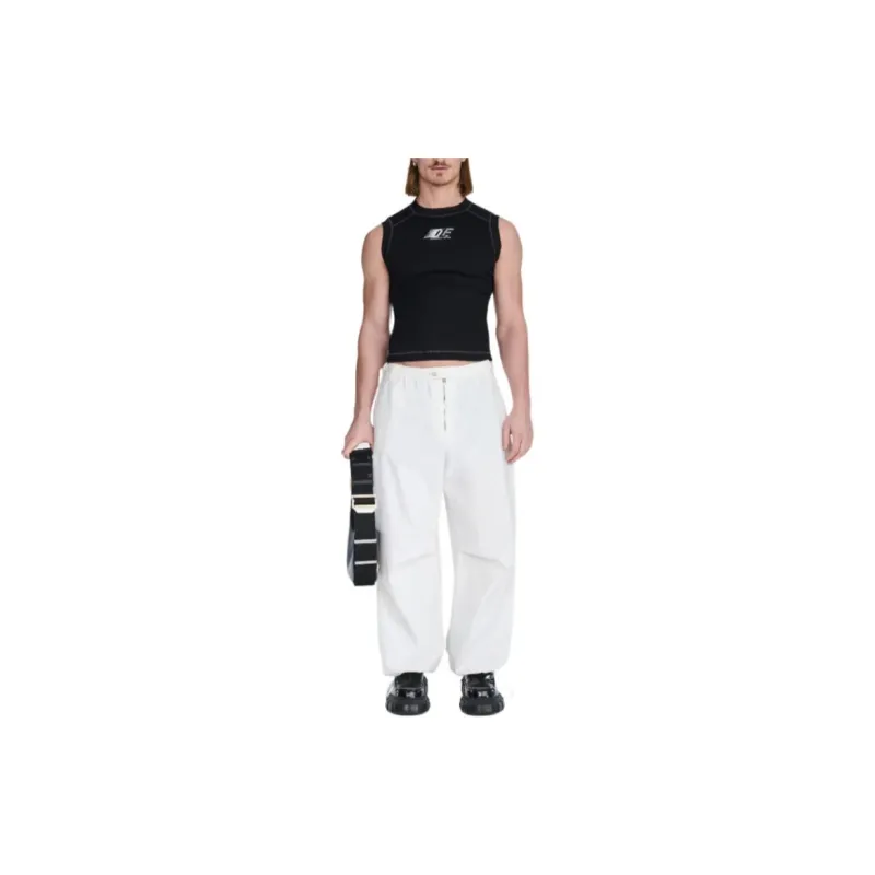 DION LEE SS24 DLE MUSCLE TEE Tank Top Unisex Black-1