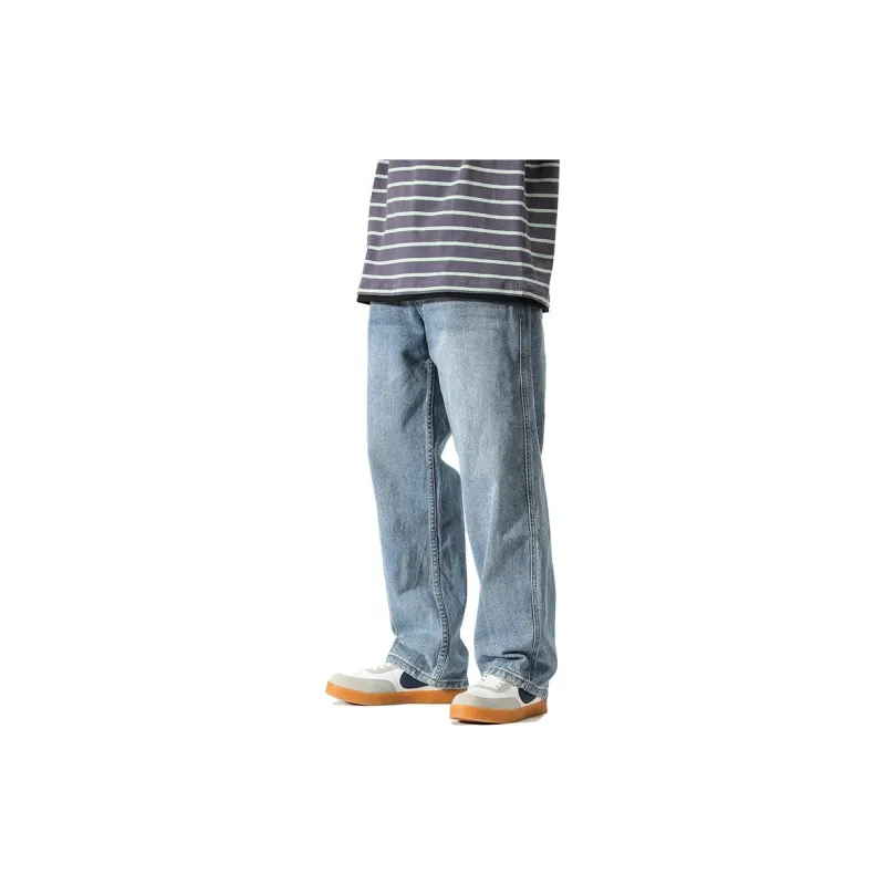 FAIRWHALE Jeans Unisex Denim Blue-5