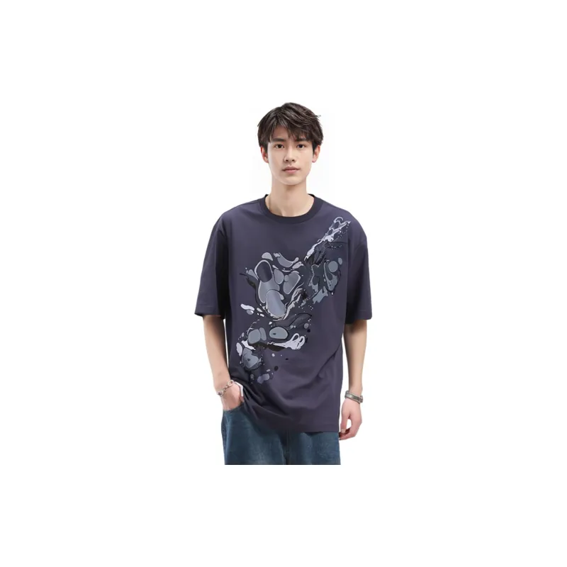 Zzegna T Shirts Men Blue-3