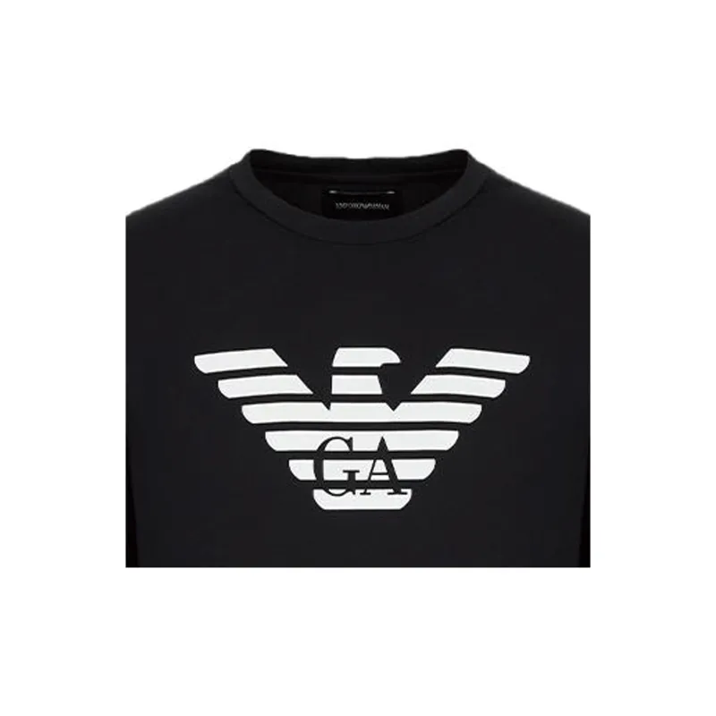 EMPORIO ARMANI Chest logo Long sleeve T shirt-10