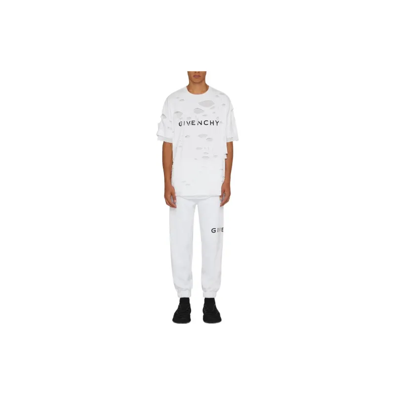GIVENCHY GIVENCHY Archetype FW22 Knitted Sports Pants Men's White-1