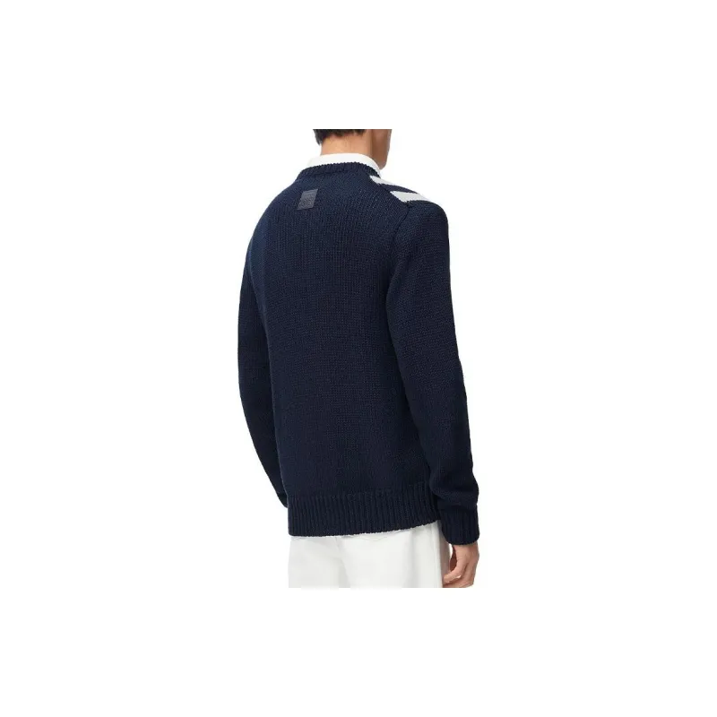 LOEWE FW24 Knitwear Men's Marine Blue-3