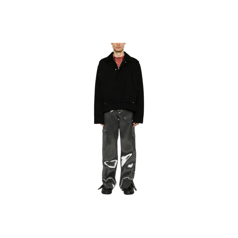 HELIOT EMIL Hooded Denim Shirt Jacket-1