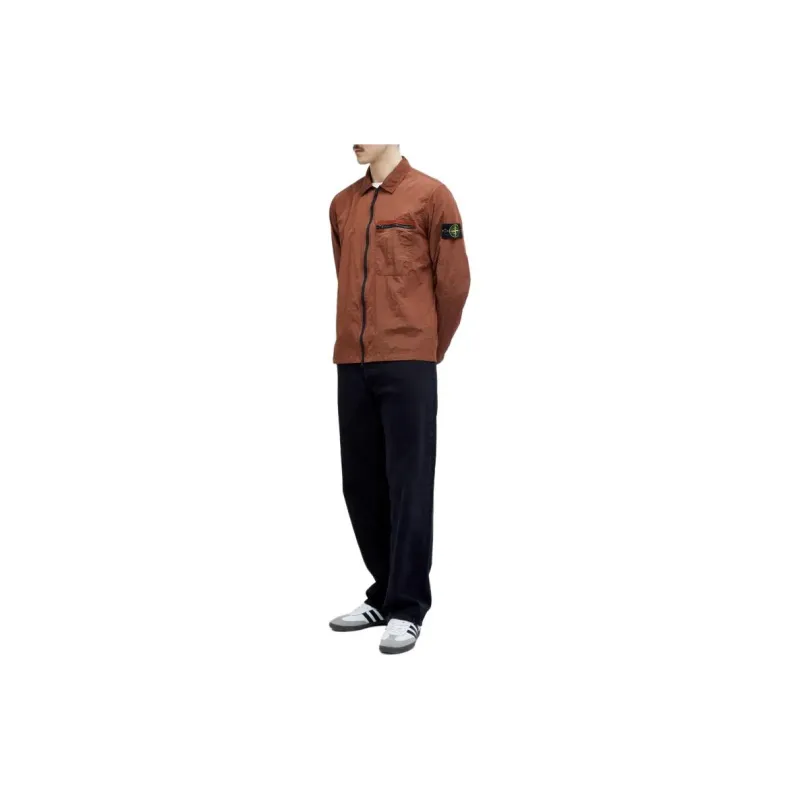 STONE ISLAND Jackets Coats Men's Red Brown-1