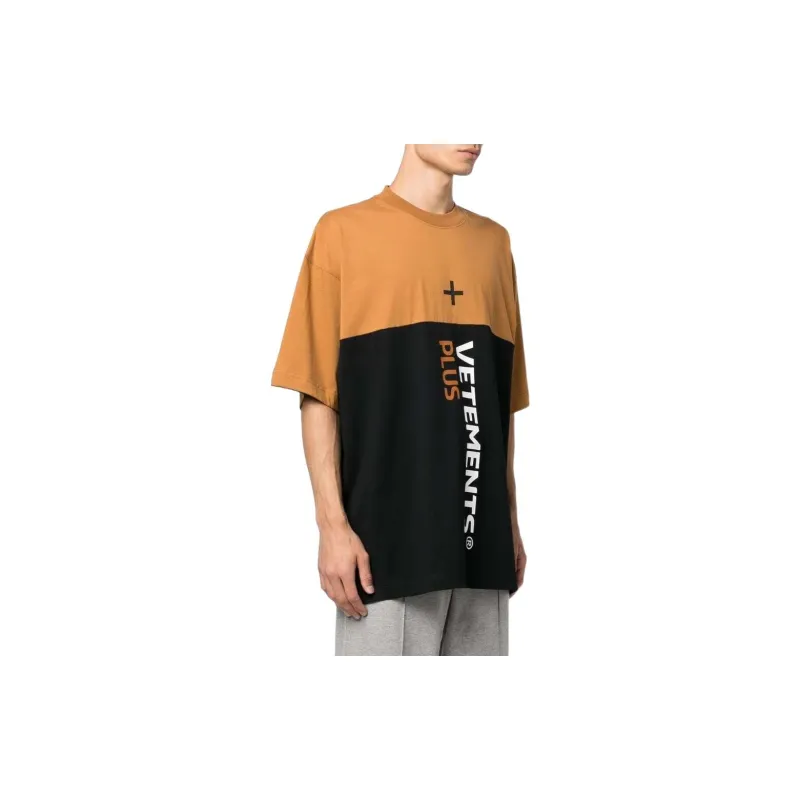 Vetements T-Shirts Men Orange-3