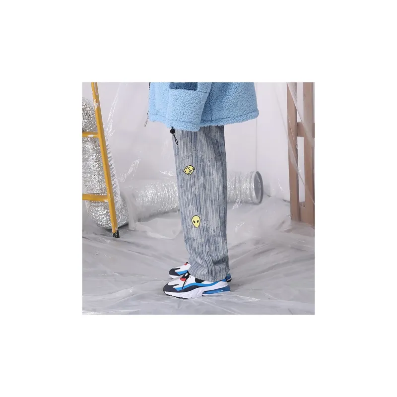 XXGOGO Straight Jeans Unisex Denim Blue-3