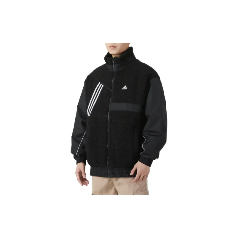 Adidas Velvet Jackets Men Black-3