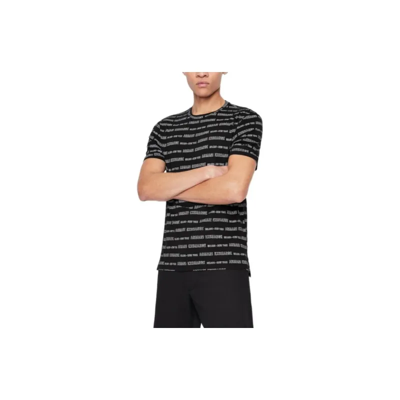 ARMANI EXCHANGEAE SS22 T Shirt Men's Black-1