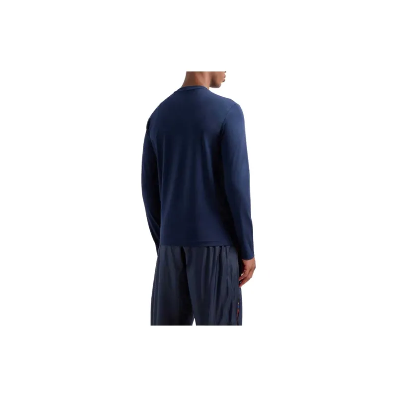 EMPORIO ARMANI EA7 SS24 T Shirt Men's Navy Blue-3