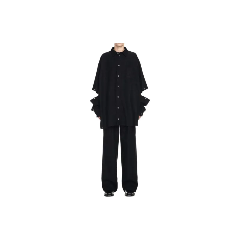 OFF WHITE Buttoned Straight Hem Shirt Jacket-1