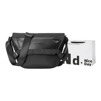 SWIMADE Oxford Messenger Bag, Cycling Bag, Shoulder Bag, Crossbody Bag Regular Men's Black