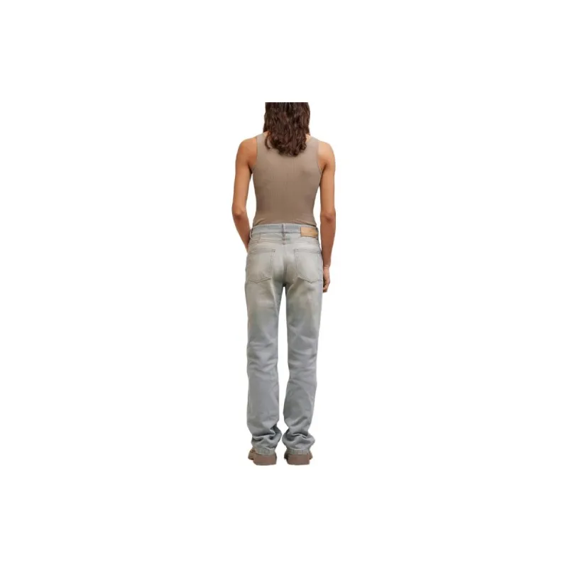AMIPARIS Paris Logo Patch Straight Leg Jeans-2