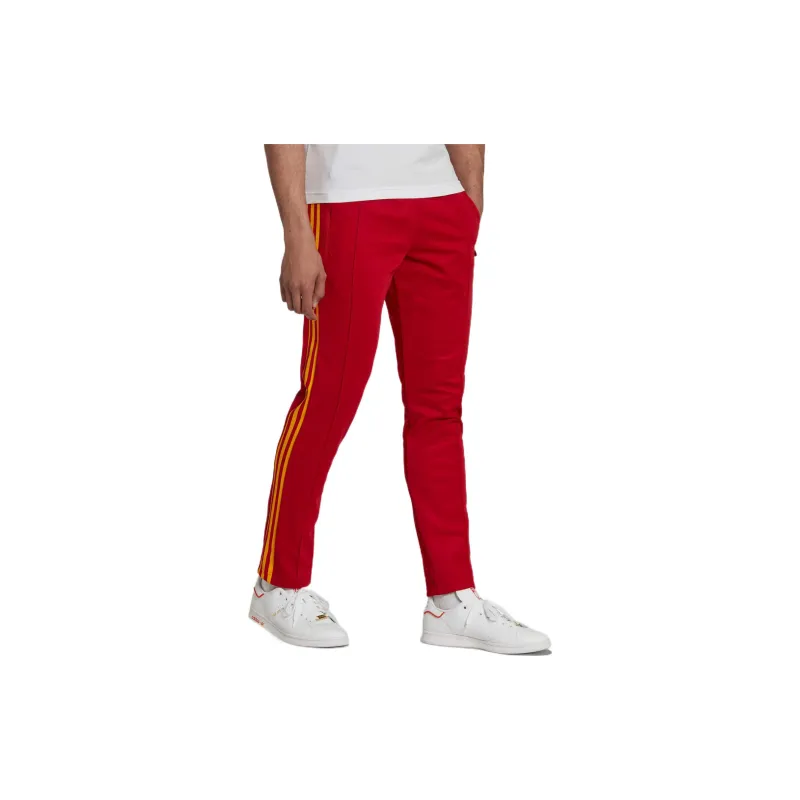 Adidas Originals BECKENBAUER Knitted Sweatpants Men's Red-3