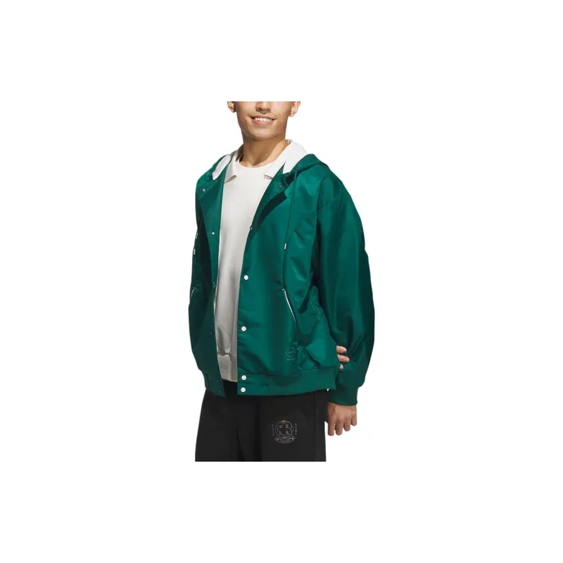Adidas Neo Velvet feel Coat Unisex Forest Green-3
