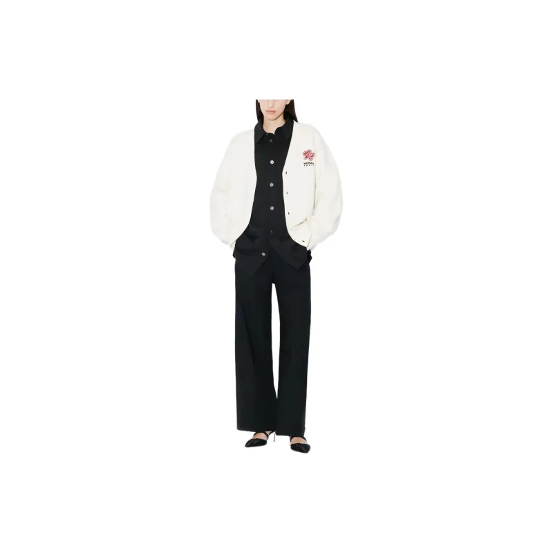 KENZO Drawn Varsity Embroidered Cardigan-2