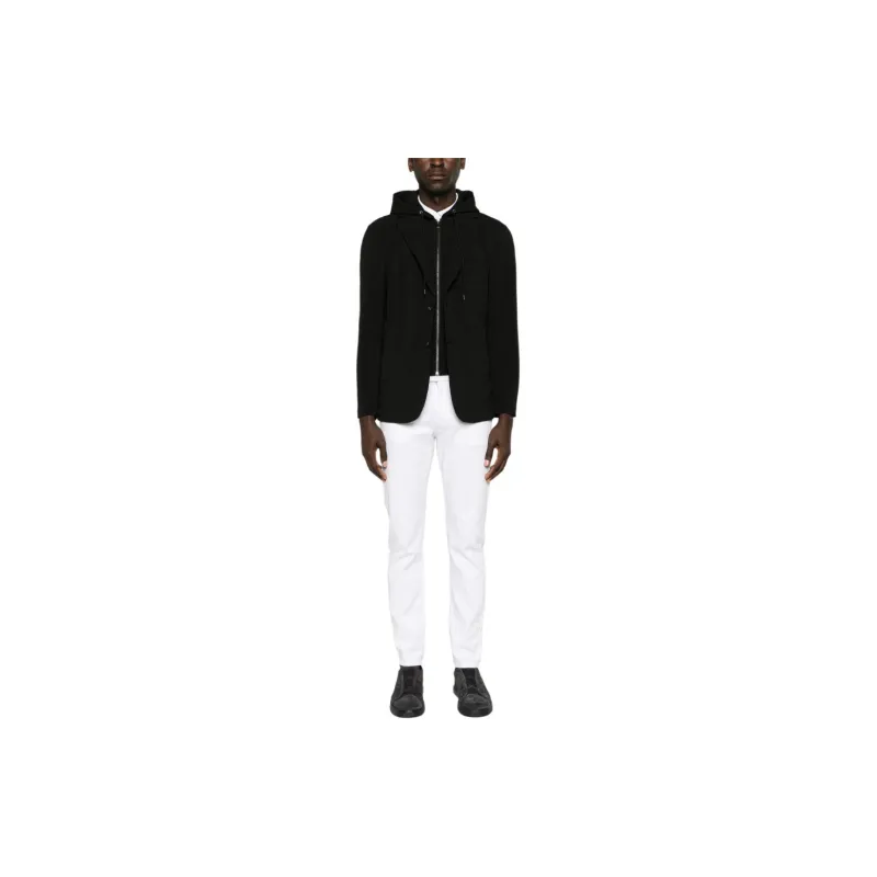 EMPORIO ARMANI Hooded Single breasted Blazer-1