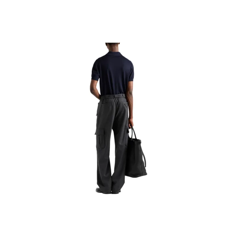 PRADA Cashmere Polo Shirt-1