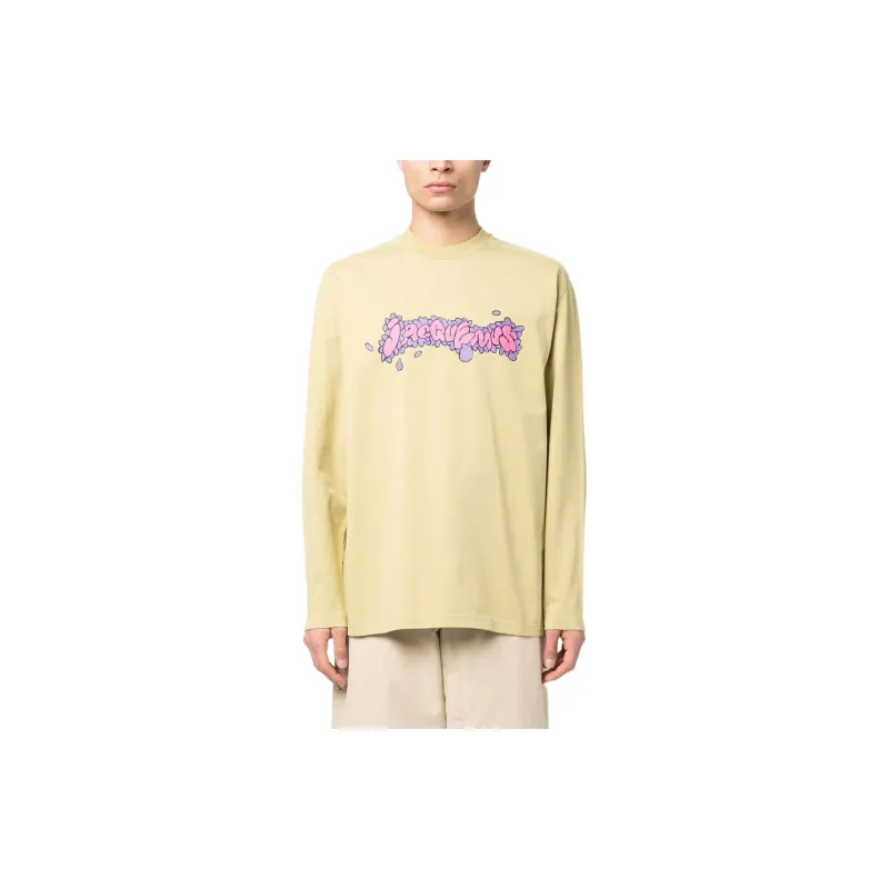 Jacquemus Le T Shirt Desenho Manches Longues Daisy Logo Long Sleeve T shirt-1