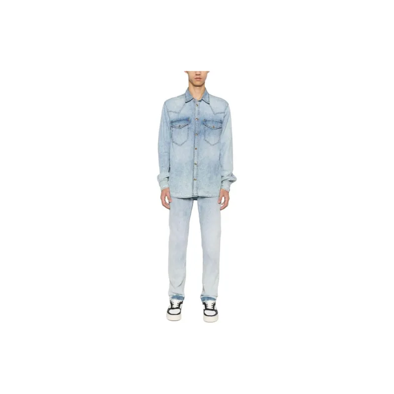 VERSACE JEANS COUTURE Western style Denim Shirt-1