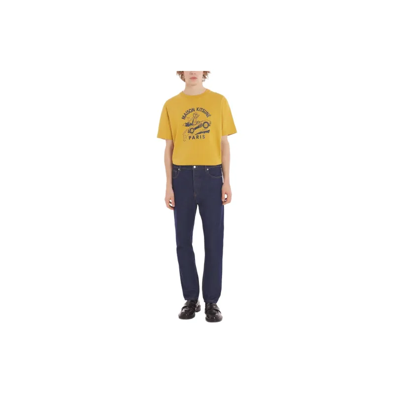Maison Kitsune Logo print T shirt-2
