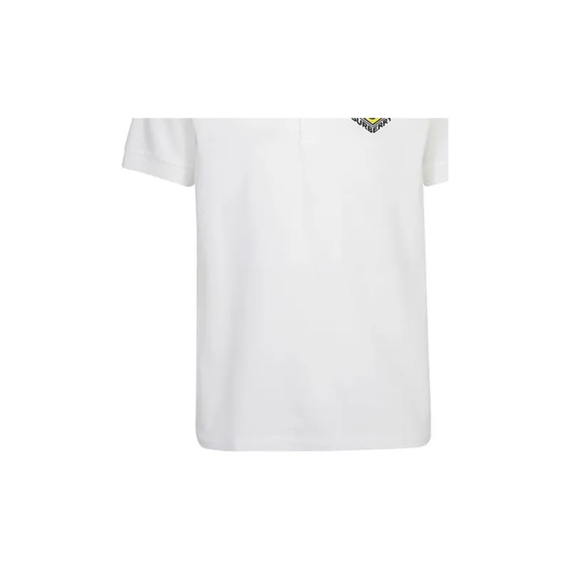 Burberry Embroidered Graphic Logo Polo Shirt-3