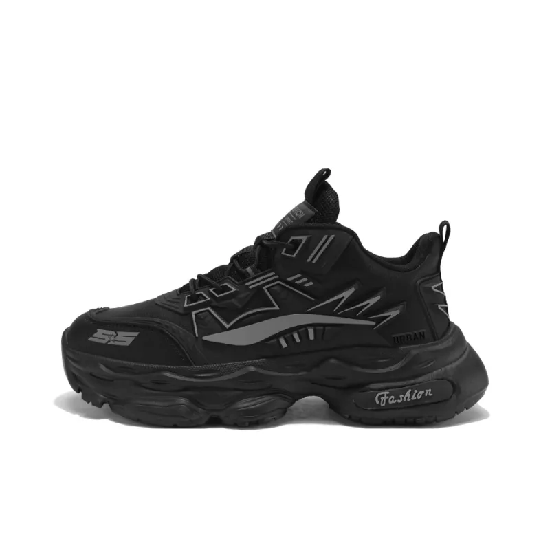 URBAN AUTHENTIC Slip Resistant, Abrasion Resistant, Coverage Height Increasing Low Top Chunky Sneakers Men's-3