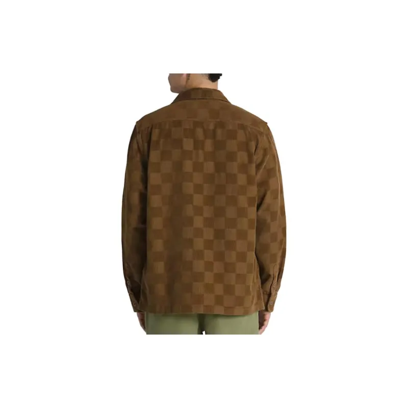 Vans Woll Shirts Men Brown-4