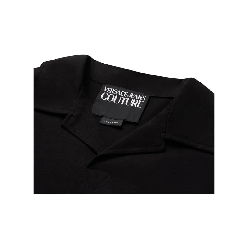 VERSACE JEANS Couture Logo tape Cotton Polo Shirt-5