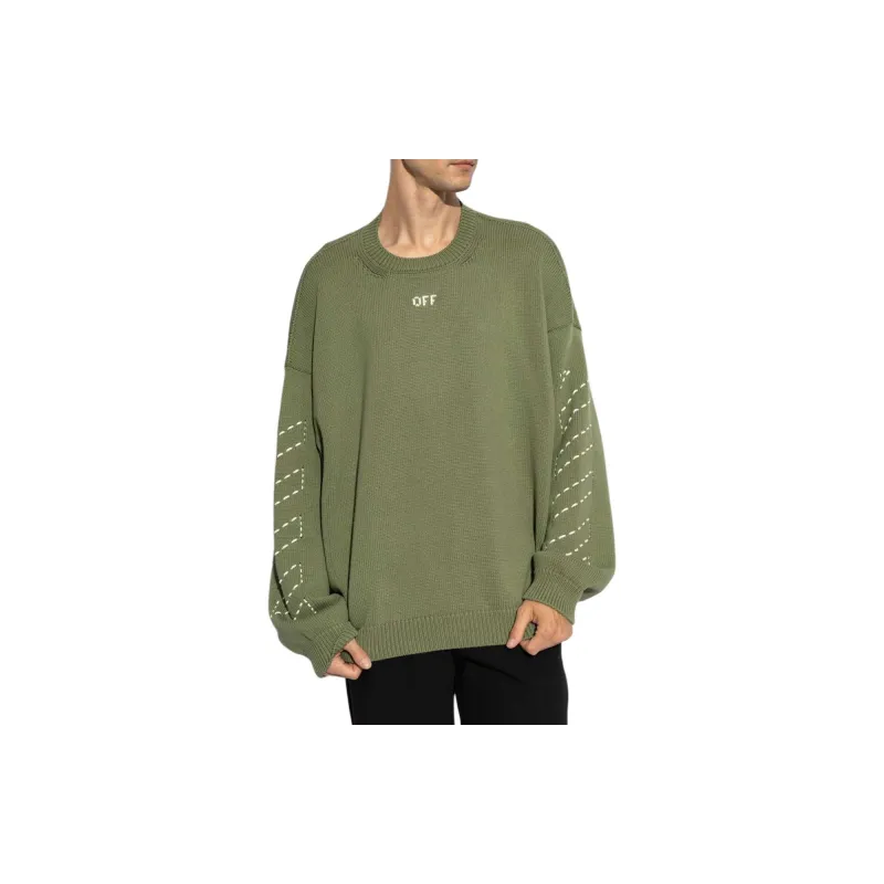 OFF WHITE Crewneck Long Sleeved Jumper-1