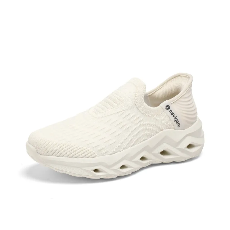 NAVIGARE Trendy Jogger Casual Shoes Women's Low Top White, Black, Orange-7