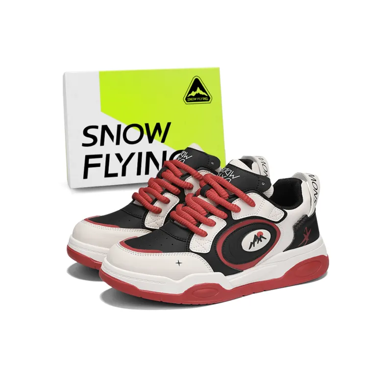 SNOW FLYING Slip Resistant Cushioning Abrasion Resistant Low Top Skateboard Shoes Men's-0
