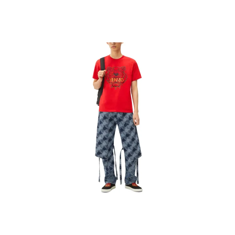 KENZO T-Shirts Men Red-2