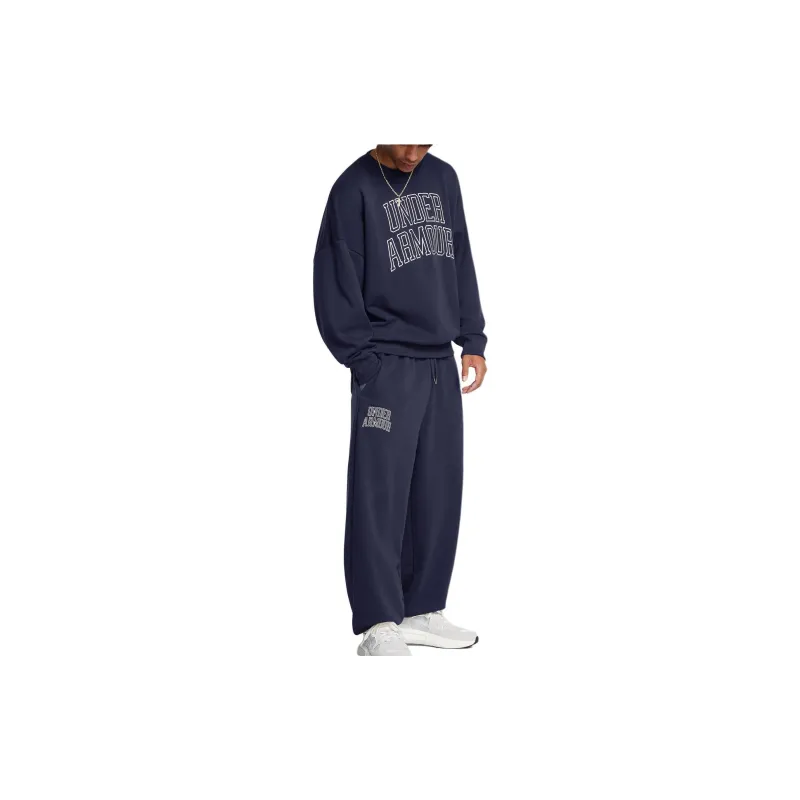 Under Armour Icon Heavyweight Terry Sweatshirt Men's Marine Blue-3