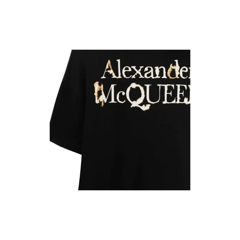 Alexander McQueen Logo Printed Crewneck T-Shirt-6