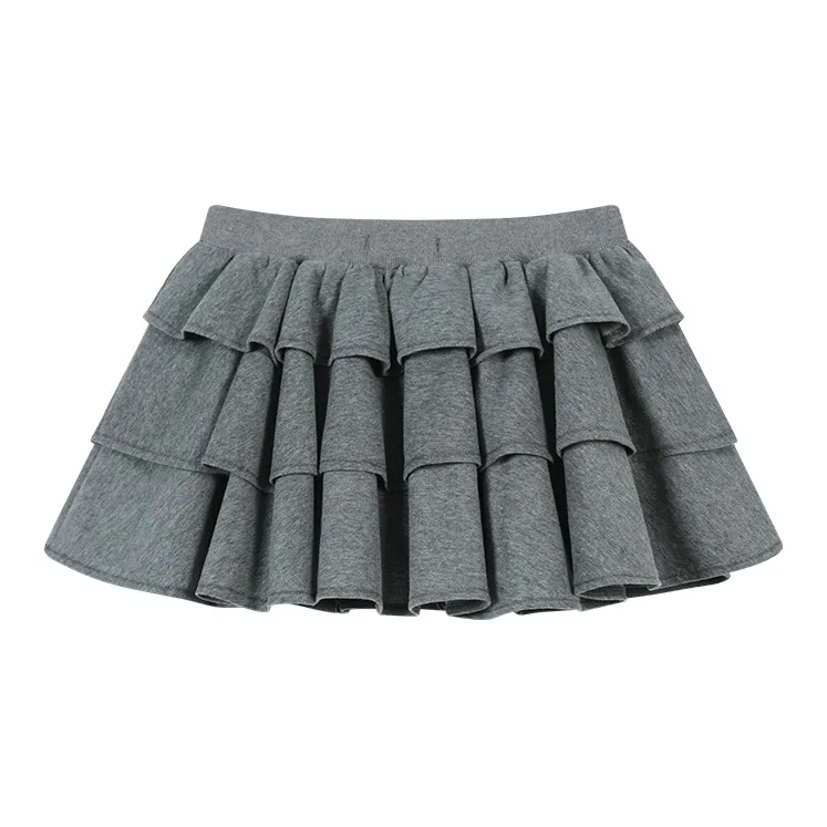 AooRaa Casual Short Skirts Women's Gray-1