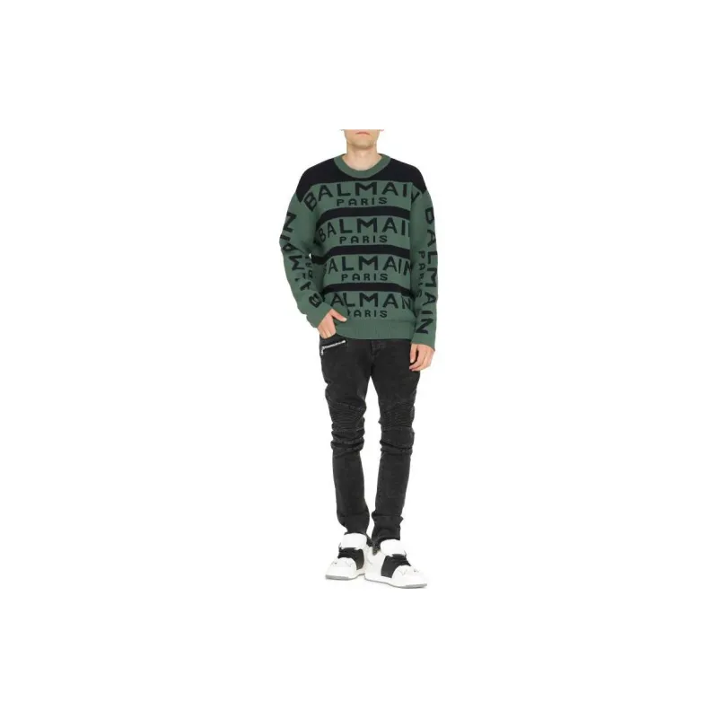 BALMAIN Sweaters Men Green-2